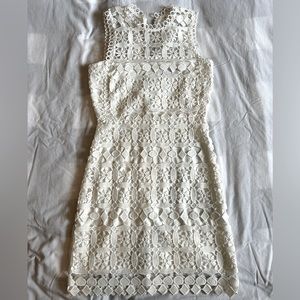 Lulus White Crochet Lace Mini Dress